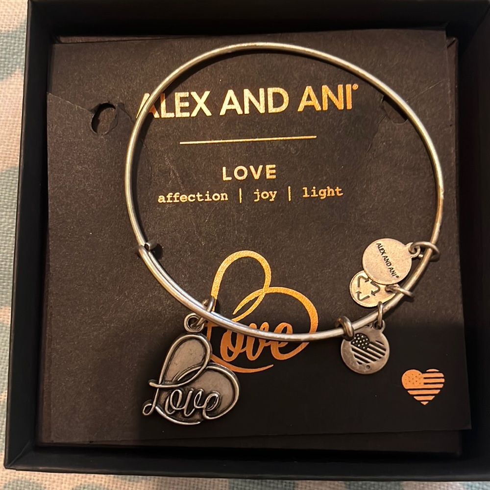 AUTHENTIC Alex and Ani LOVE bracelet